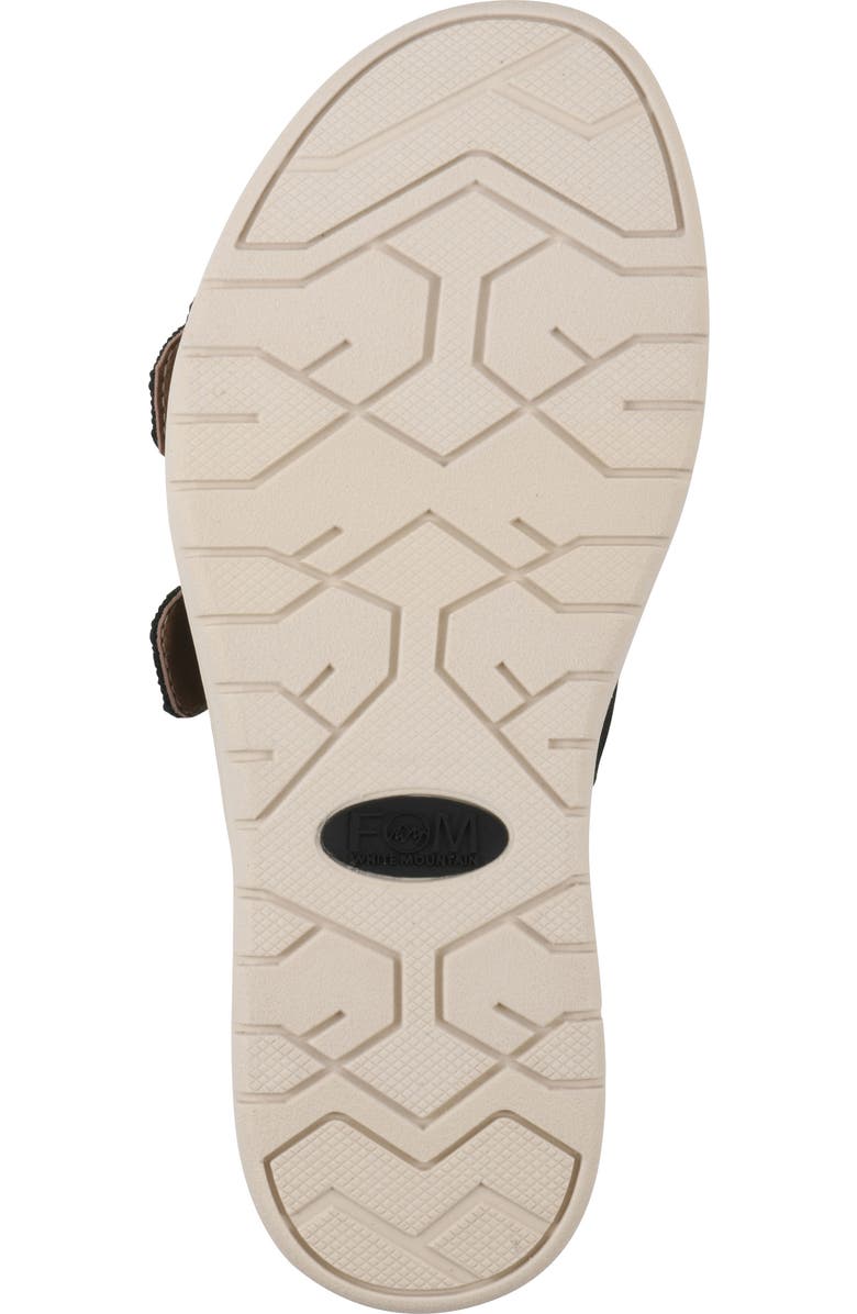 White Mountain Footwear Nanny FOM Recovery Slide Sandal, Alternate, color, Black/ Fabric