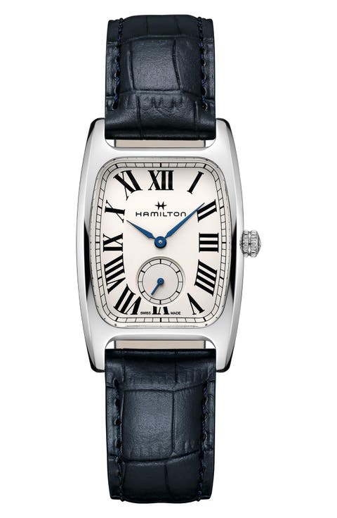 American Classic Leather Strap Watch, 27mm x 32mm