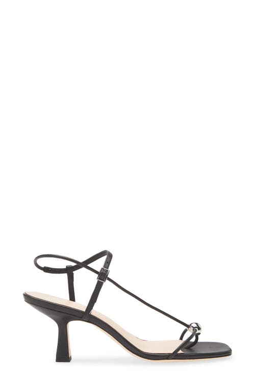 Loeffler Randall Triana Embellished Leather Sandals In Black