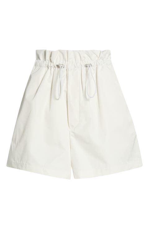 Lydia Toggle Waist Cotton Blend Shorts