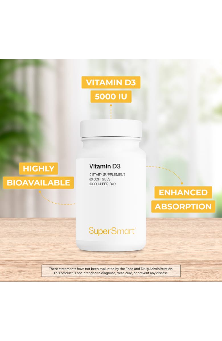 SuperSmart Vitamin D3 5000 IU per Day, Alternate, color, 
