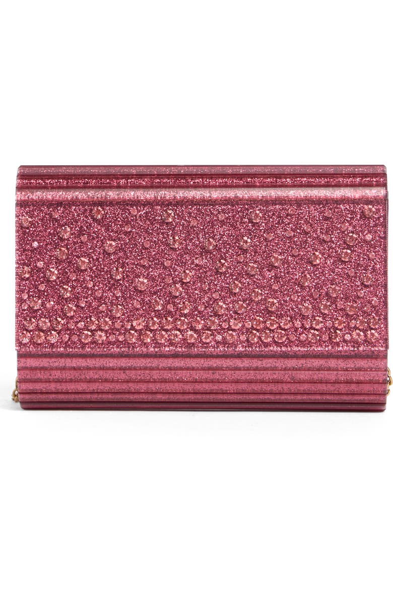 Kurt Geiger London Disco Crystals Acrylic Clutch, Main, color, Pink