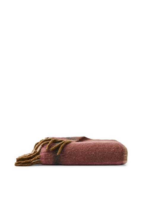 Moreton Brushed Cosy Wool Blend Checked Throw