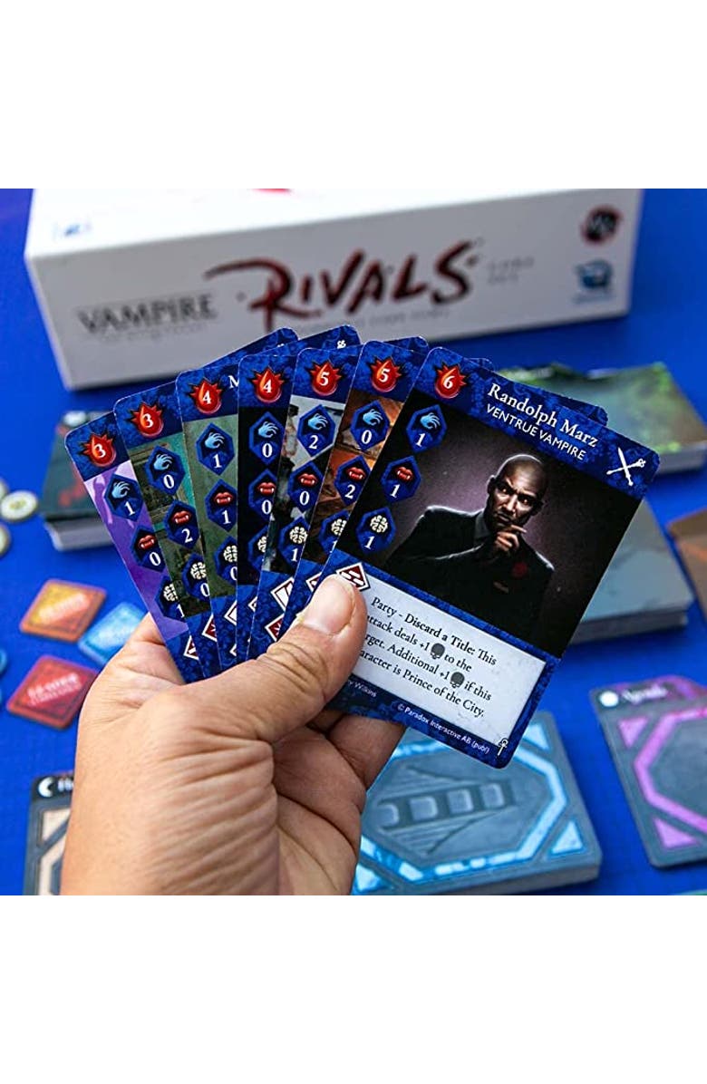 Renegade Game Studios Vampire The Masquerade Rivals, Roleplay Card Game, Alternate, color, Multicolored
