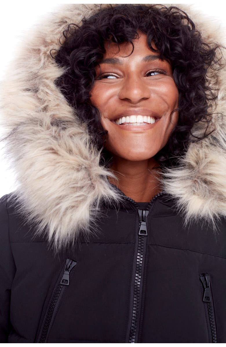 Alpine North UKON - Vegan Down Drawstring Winter Parka, Alternate, color, Black