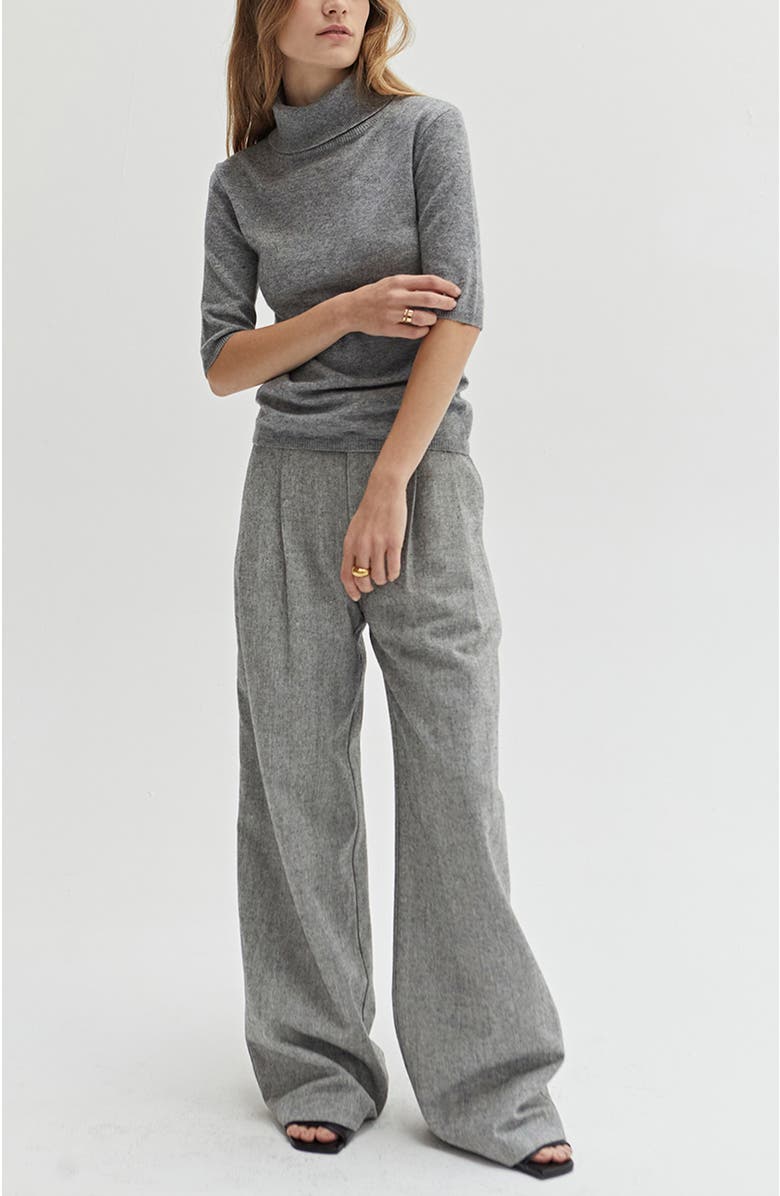 CRESCENT Herringbone Trousers, Alternate, color, 