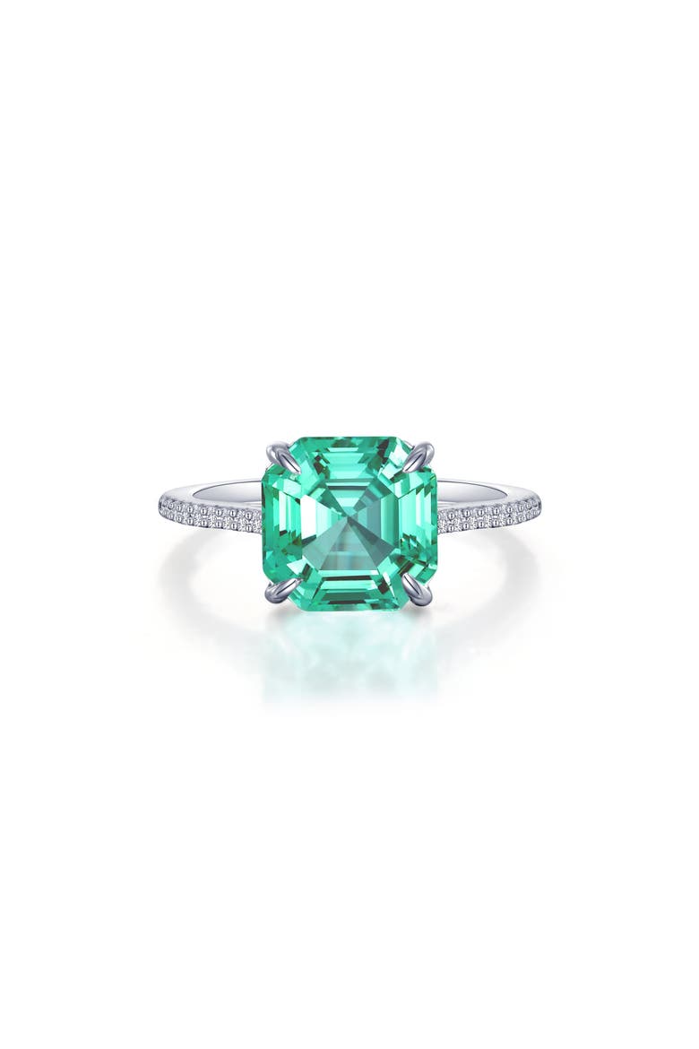 Fancy Lab Grown Sapphire Ring, Main, color, GREEN