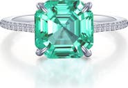 Lafonn Fancy Lab Grown Sapphire Ring