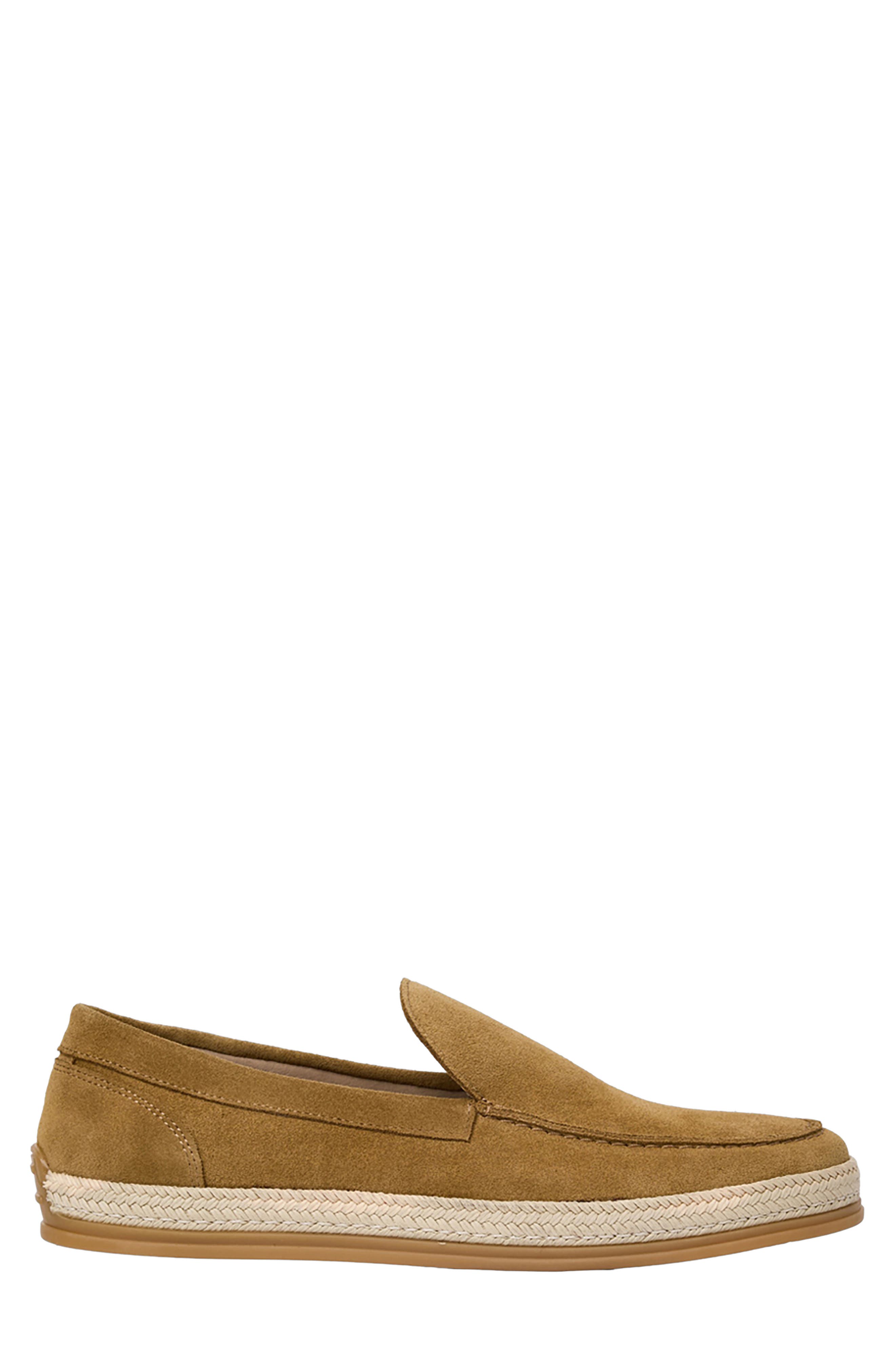 André Assous Angelo Loafer, Alternate, color, Cognac Suede