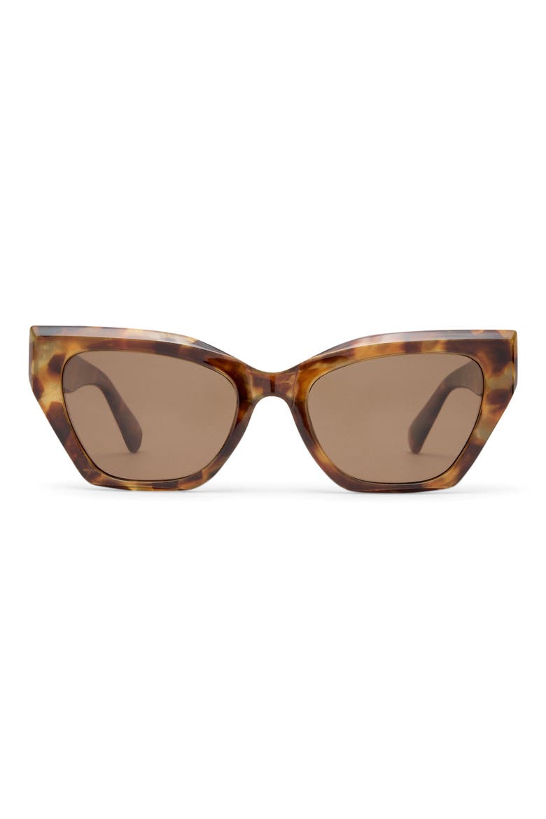 Persei 51mm Cat Eye Sunglasses, Main, color, DARK TORT