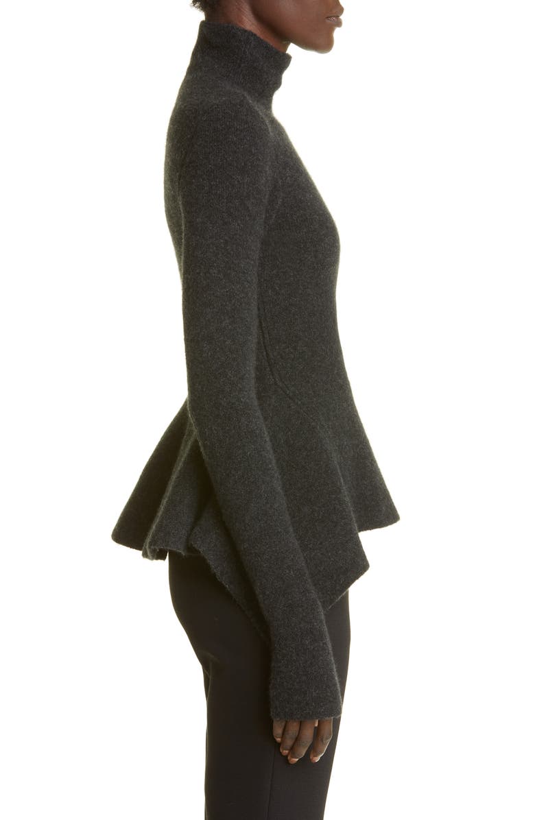 Proenza Schouler Ruffle Hem Merino Wool Blend Sweater, Alternate, color, 