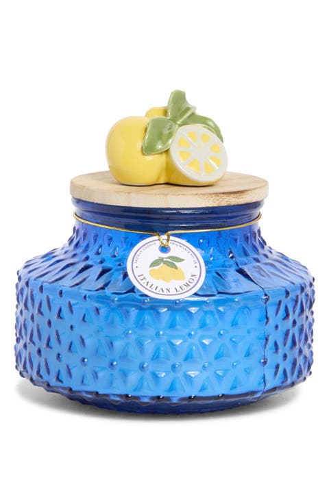 Ceramic Top Garden Jar Candle