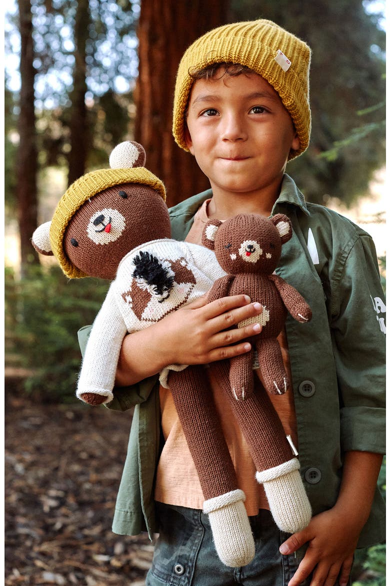 Baby Bear Stuffed Animal, Alternate, color, BROWN