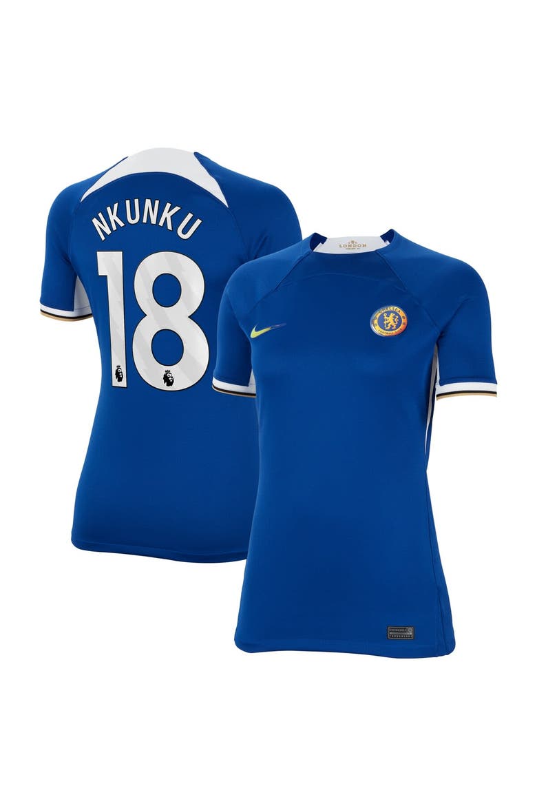 Women's Nike Christopher Nkunku Blue Chelsea 2023/24 Home Stadium Replica Jersey, Main, color, Blue