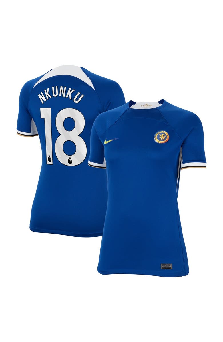 Nike Women's Nike Christopher Nkunku Blue Chelsea 2023/24 Home Stadium Replica Jersey, Main, color, 