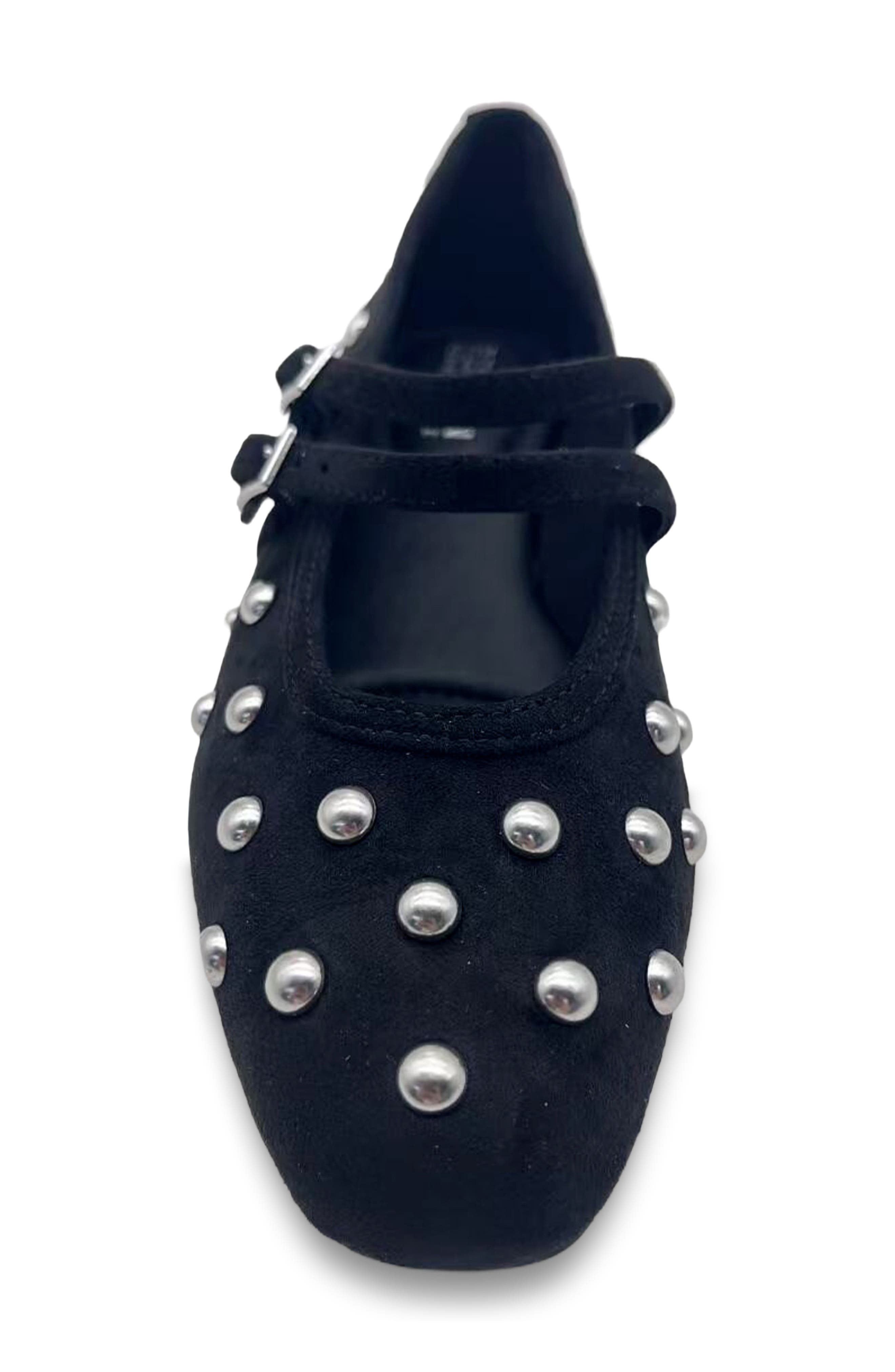 Magic Studded Mary Jane Flat, Alternate, color, BLACK