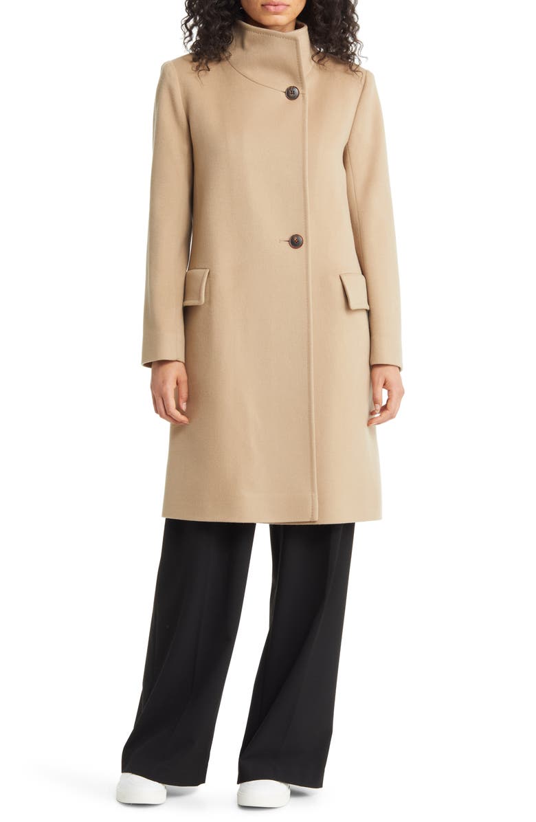 Fleurette Presley Cashmere Coat, Main, color, Camel