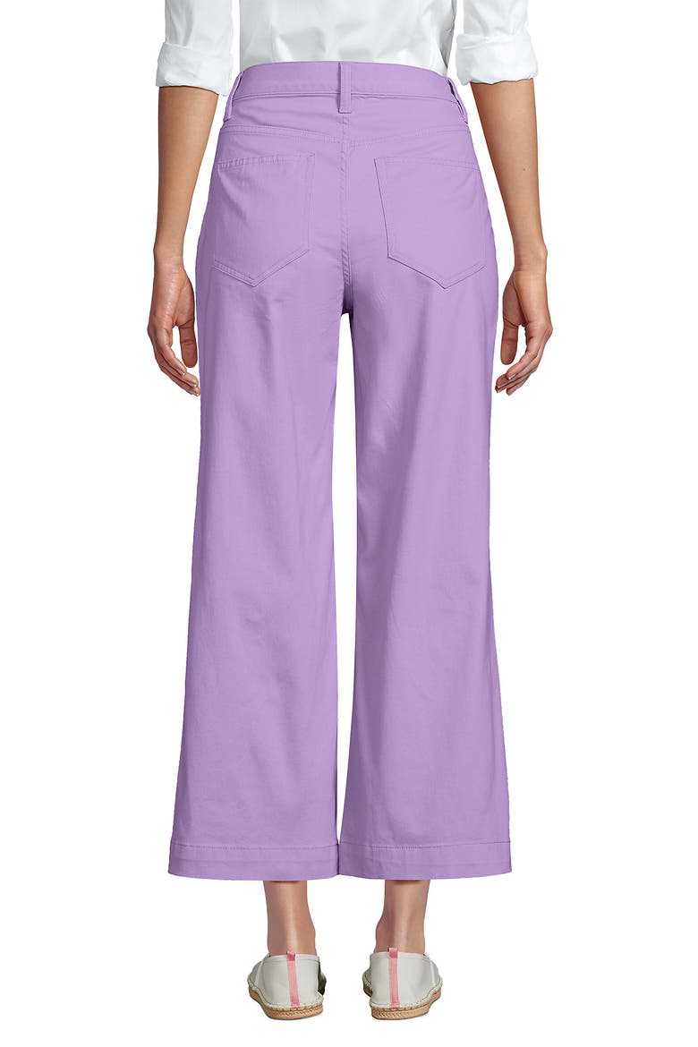 High Rise Patch Pocket Chino Crop Pants, Alternate, color, Lilac Petal