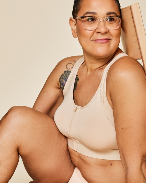 Meadow Hero Front Closure Sports Bra Mastectomy Friendly In Multi
