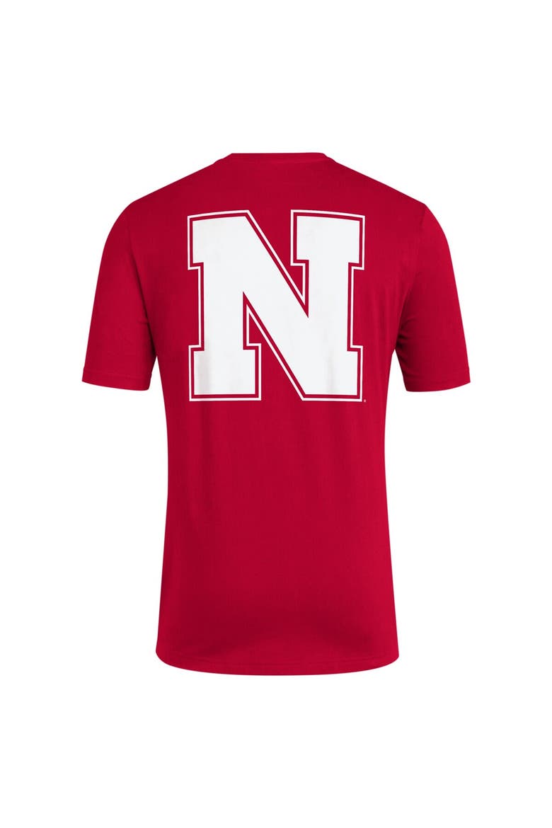 Men's adidas Scarlet Nebraska Huskers Reverse Retro Baseball 2 Hit T-Shirt, Alternate, color, Scarlet