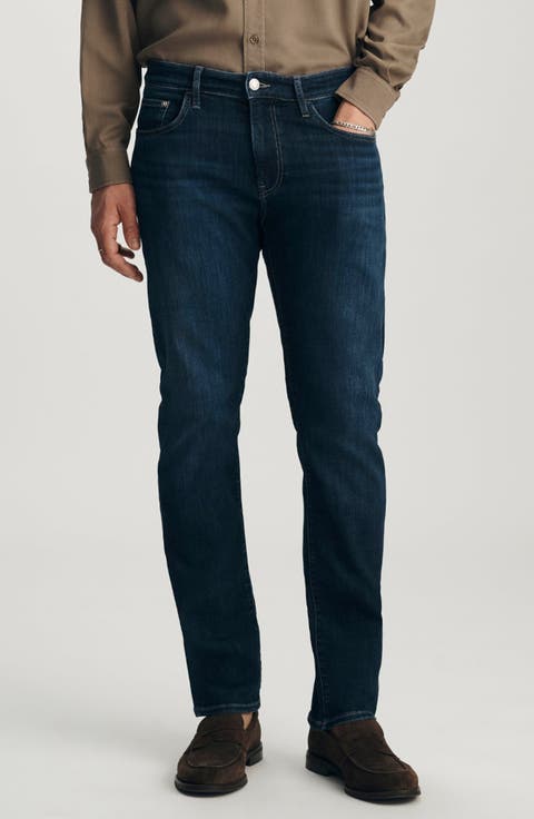 Marcus Slim Straight Leg Jeans (Deep Brushed Feather) (Regular & Big)