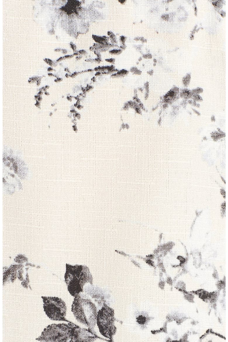 Print Popover Romper, Alternate, color, CREAM/ GREY