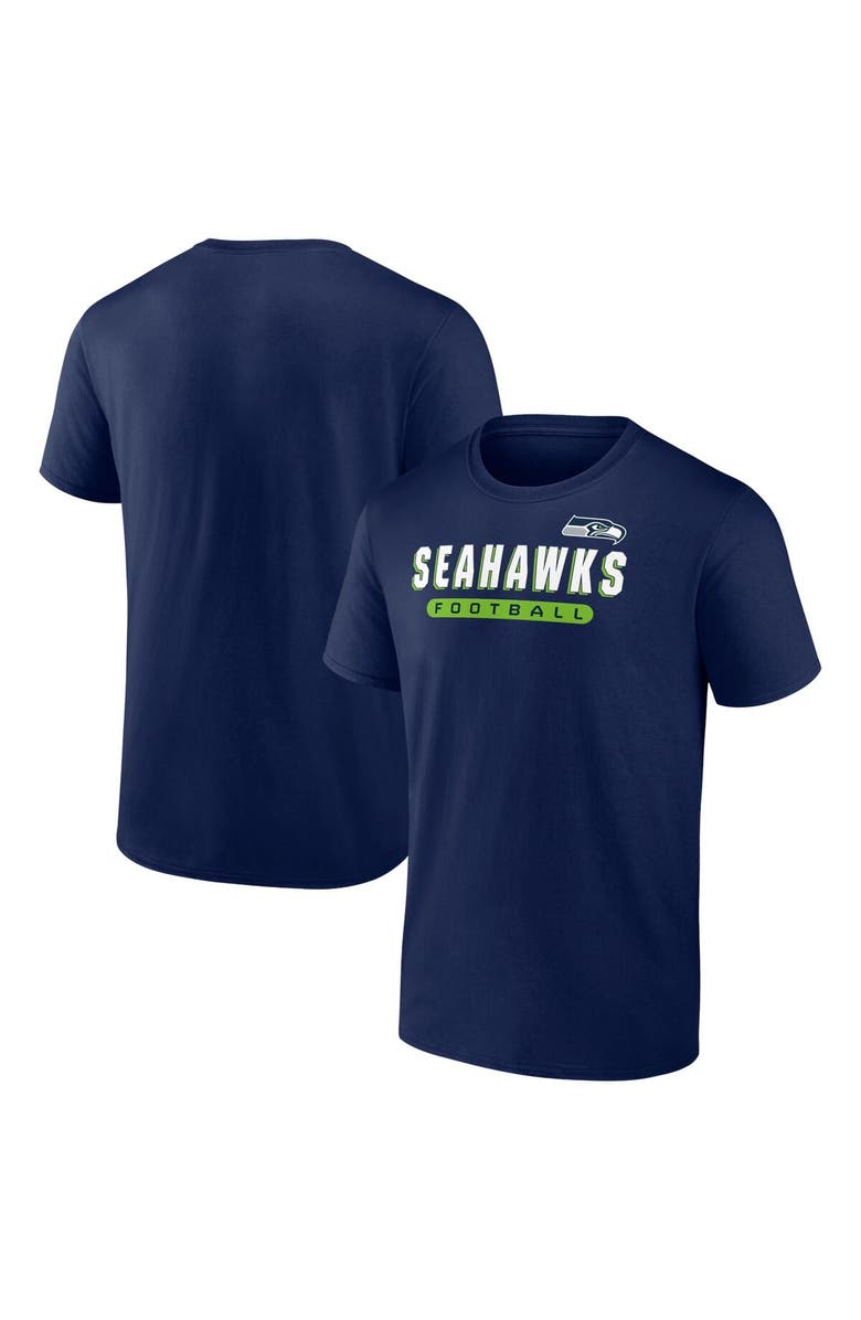Fanatics MTO Label Men's College Navy Seattle Seahawks Spirit T-Shirt, Main, color, Navy