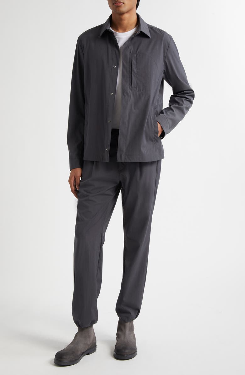 Herno Tech Woven Shirt Jacket, Alternate, color, Ferro