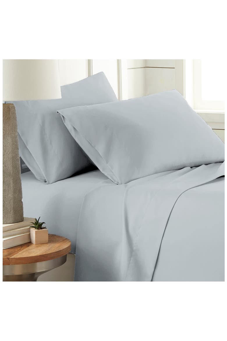Classic Soft & Comfortable Brushed Microfiber Sheet Set, Main, color, HARBOR MIST