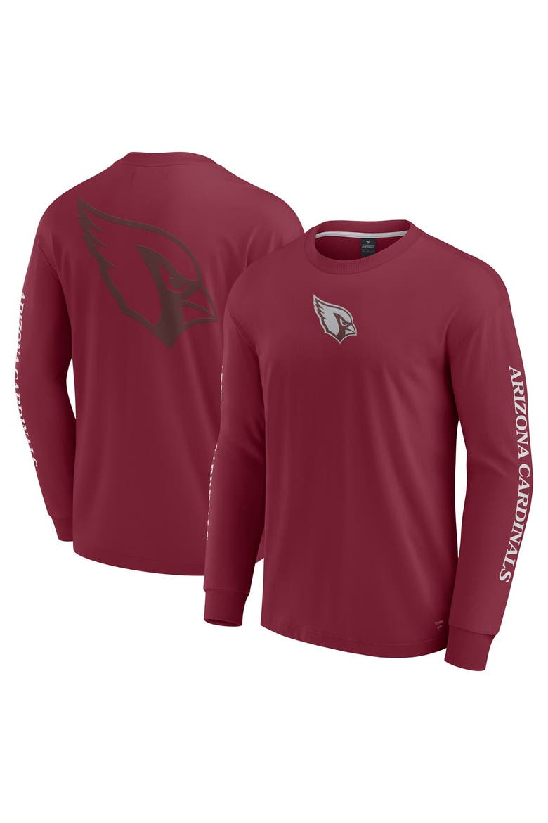 Unisex Fanatics  Cardinal Arizona Cardinals Elements Strive Long Sleeve T-Shirt, Main, color, Cardinal