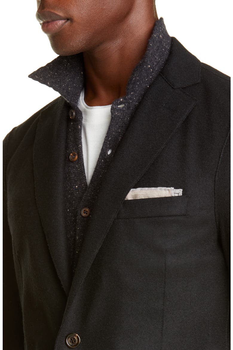 Slim Fit Wool Blend Sport Coat, Alternate, color, BLACK
