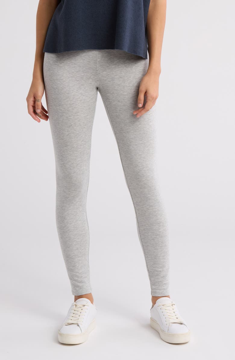 Eileen Fisher High Waist Ankle Leggings, Main, color, Dark Pearl