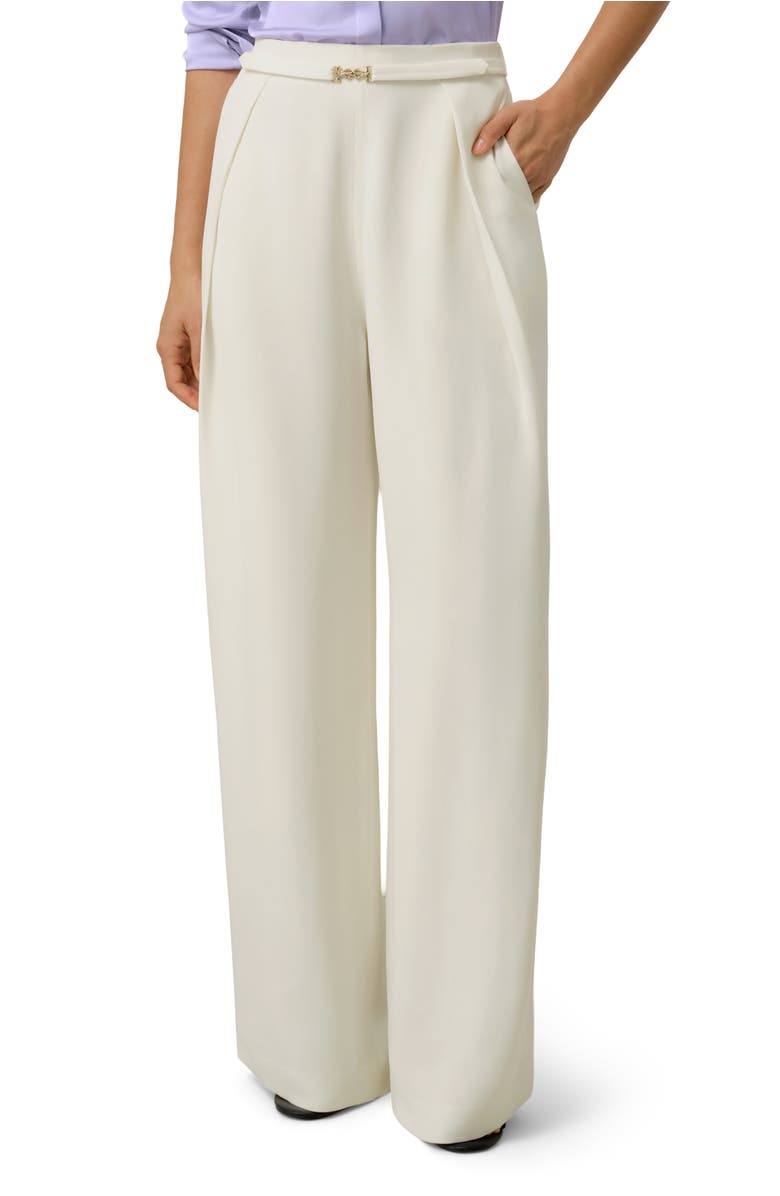 Lilysilk Heavy-Weight Silk Crepe Wide-Leg Pant, Main, color, Natural White