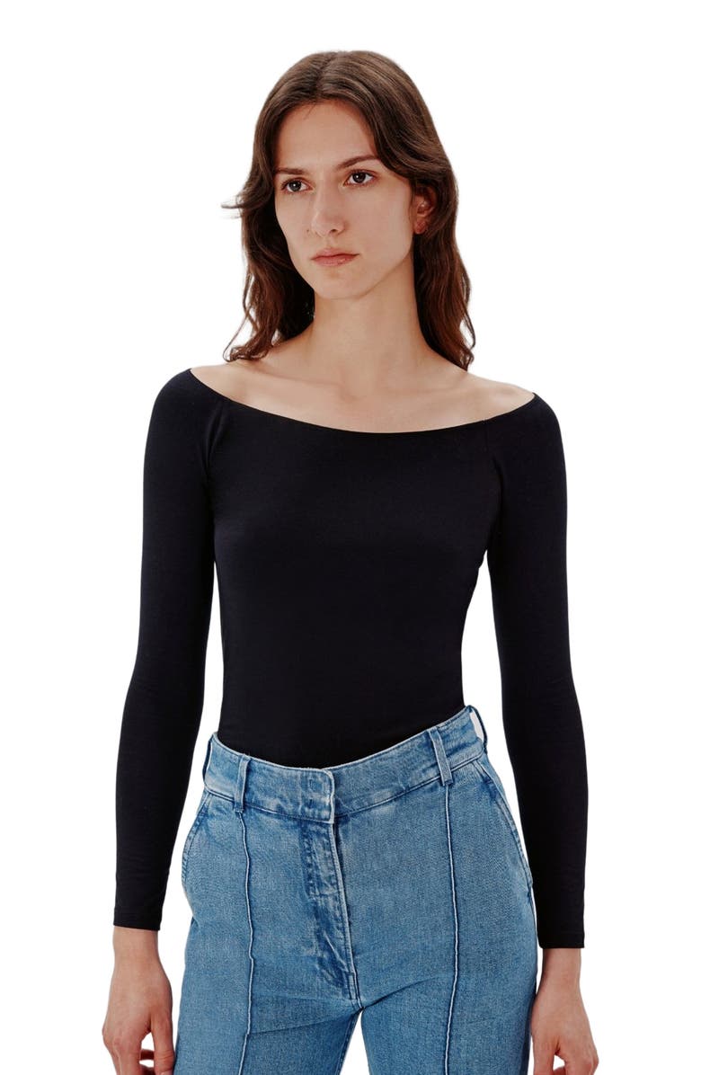 Another Tomorrow LEOTARD TOP, Alternate, color, 