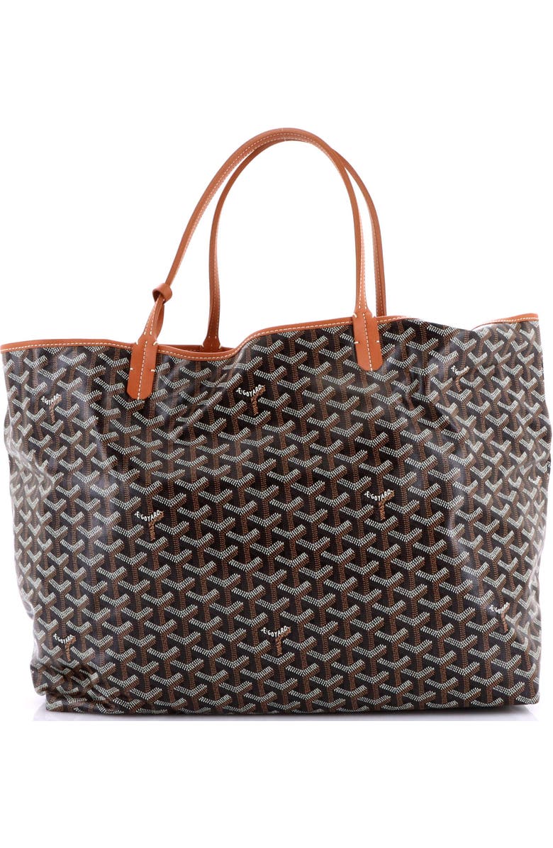 Pre-Owned Goyard Saint Louis Tote Coated Canvas GM, Alternate, color, Brown