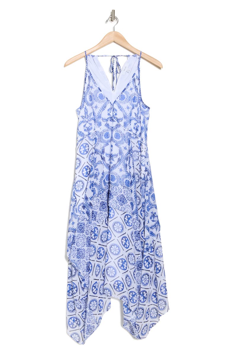 Reiss Tiller Tile Sundress, Alternate, color, Blue