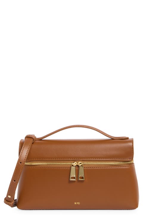 Thea Faux Leather Top Handle Bag
