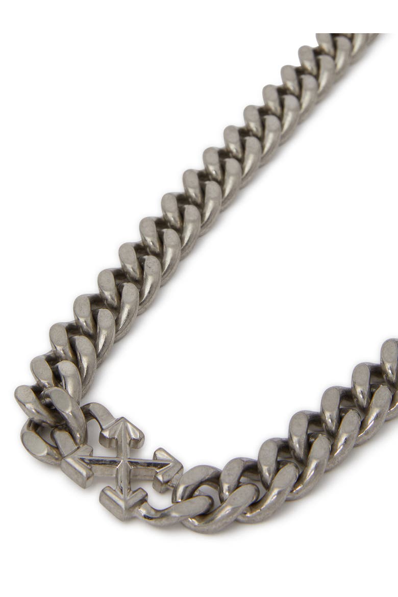 Men's Arrow Chain Necklace, Alternate, color, Silver