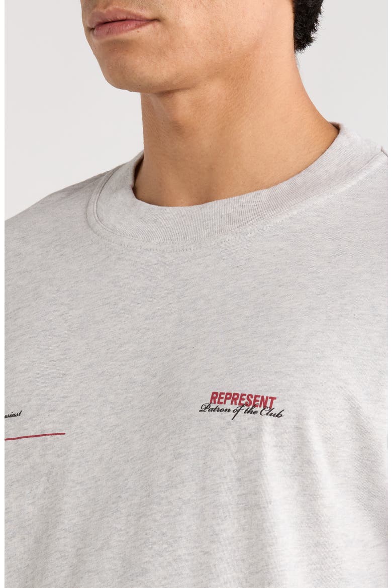 Patron of the Club Graphic T-Shirt, Alternate, color, CREAM MARL