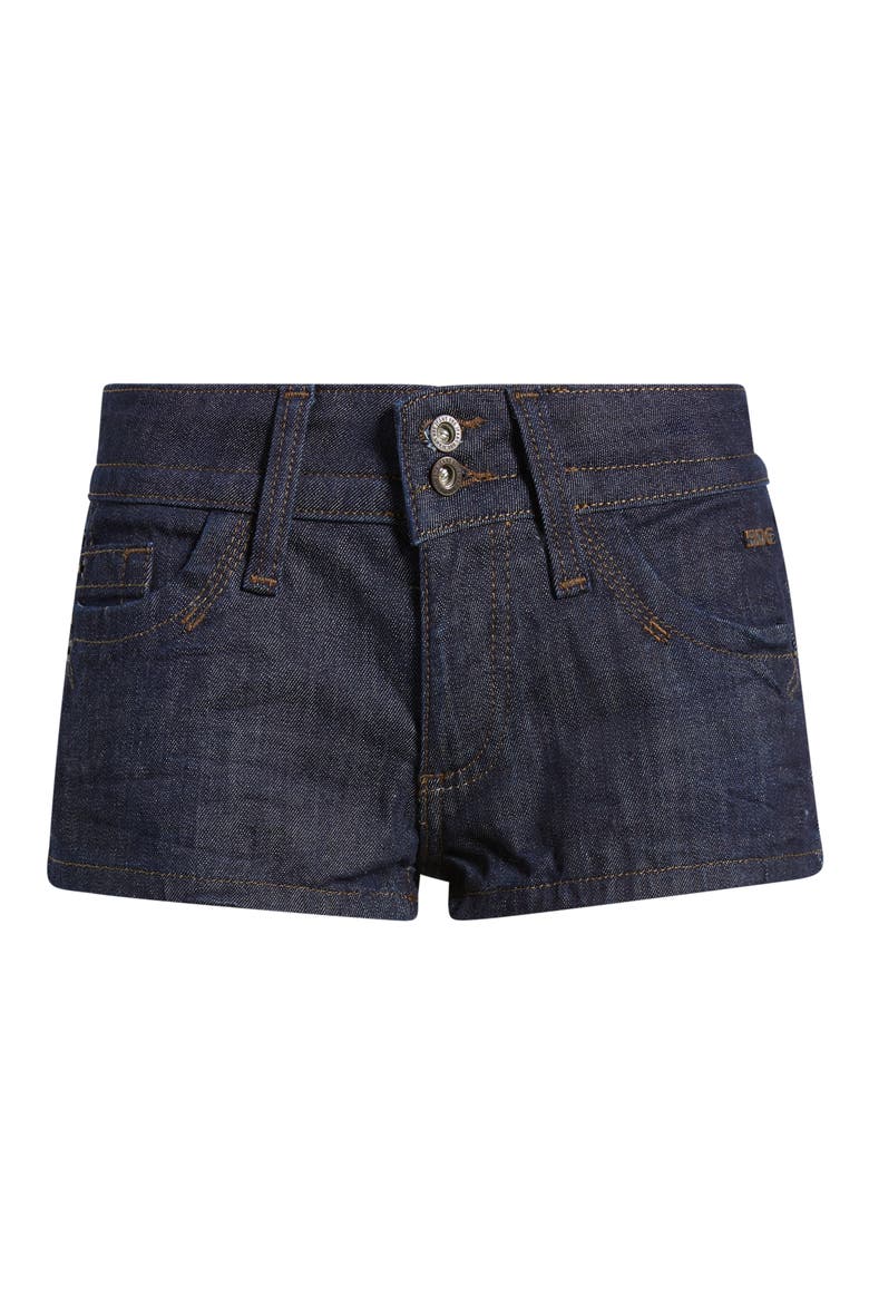 Piper Low Rise Denim Shorts, Alternate, color, RINSE