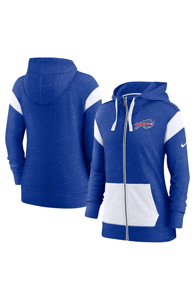 Nike Women's Nike Royal/White Buffalo Bills Plus Size Monaco Full-Zip Lightweight Hoodie, Alternate, color, 