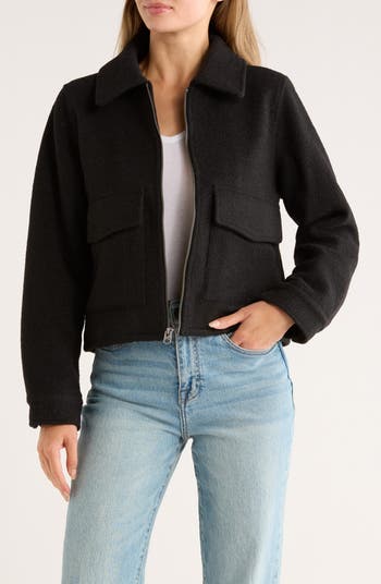 Missy Zip Up Crop Jacket