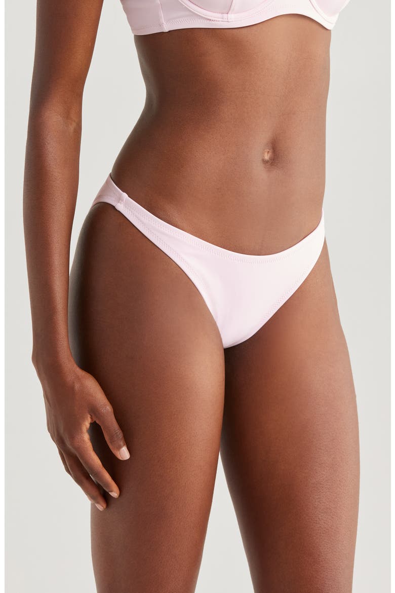 The Harley High Cut Bikini Bottoms, Alternate, color, CARNATION