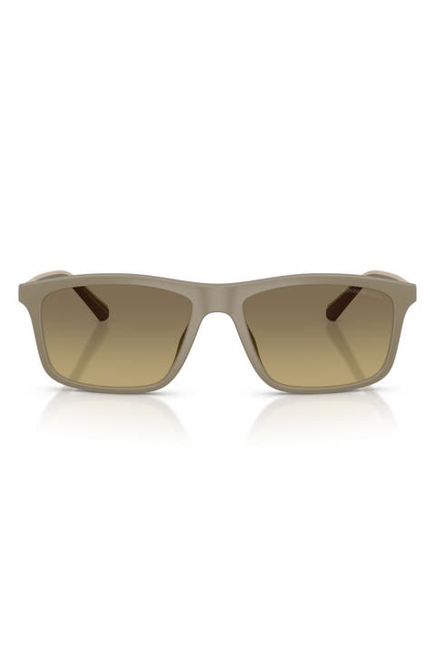 57mm Gradient Pillow Sunglasses