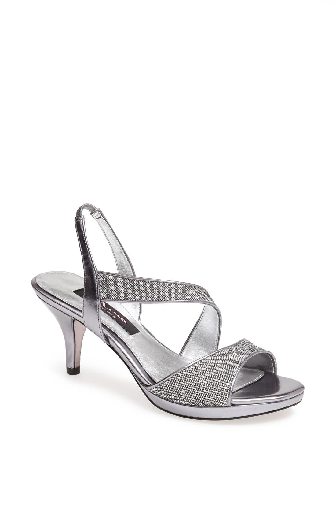 'Newark' Sandal, Main, color, GUNMETAL B