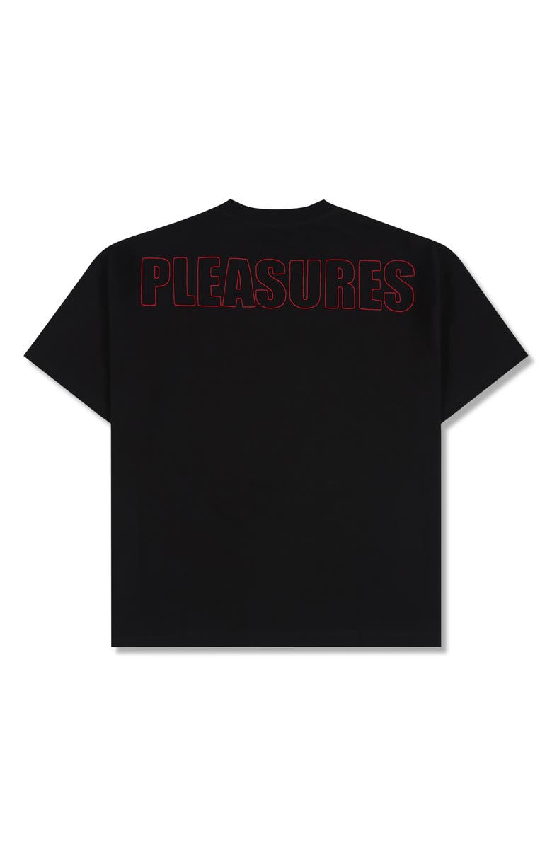 PLEASURES Impact Heavyweight Cotton Graphic T-Shirt, Alternate, color, Black
