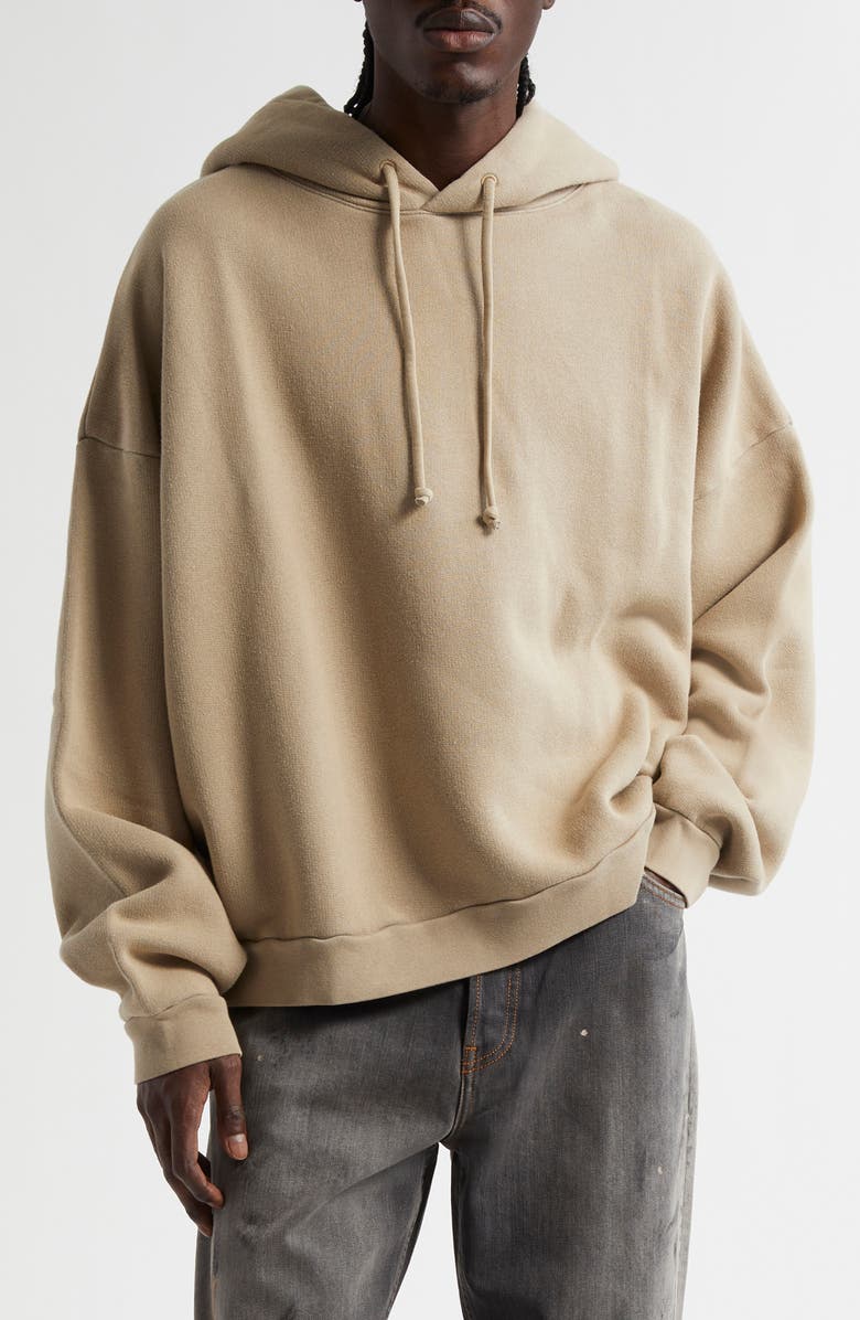 Acne Studios Gender Inclusive Relaxed Fit Hoodie, Main, color, Concrete