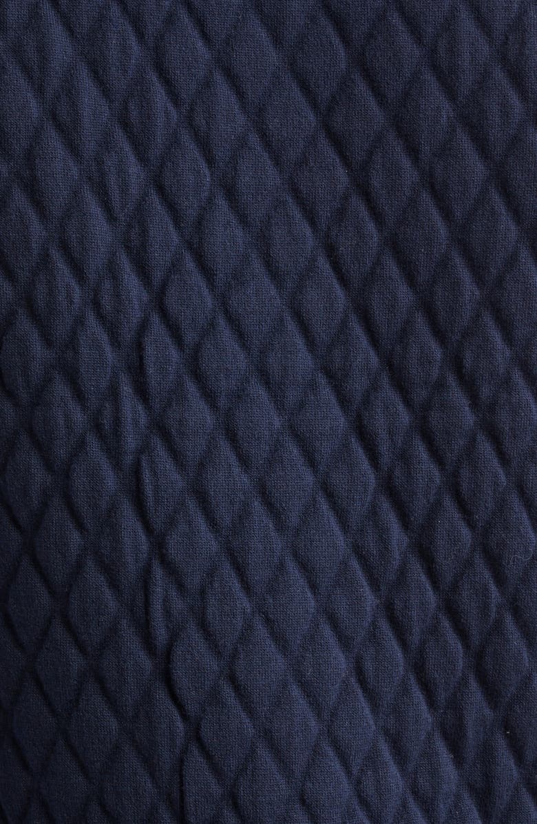 Thom Browne 4-Bar Quilted Virgin Wool Blend Jacket, Alternate, color, Navy