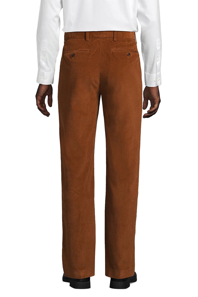 Comfort Waist Stretch Fine Wale Corduroy Dress Pants, Alternate, color, Rich Ginger Brown