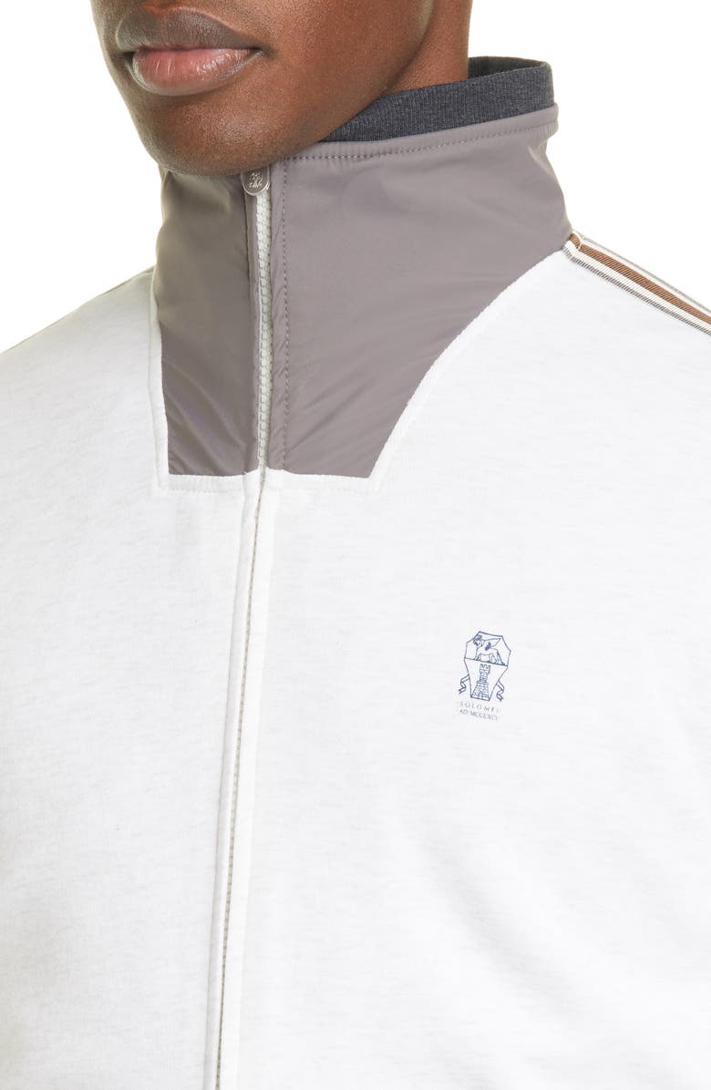 Brunello Cucinelli Athletic Stripe Track Jacket, Alternate, color, 